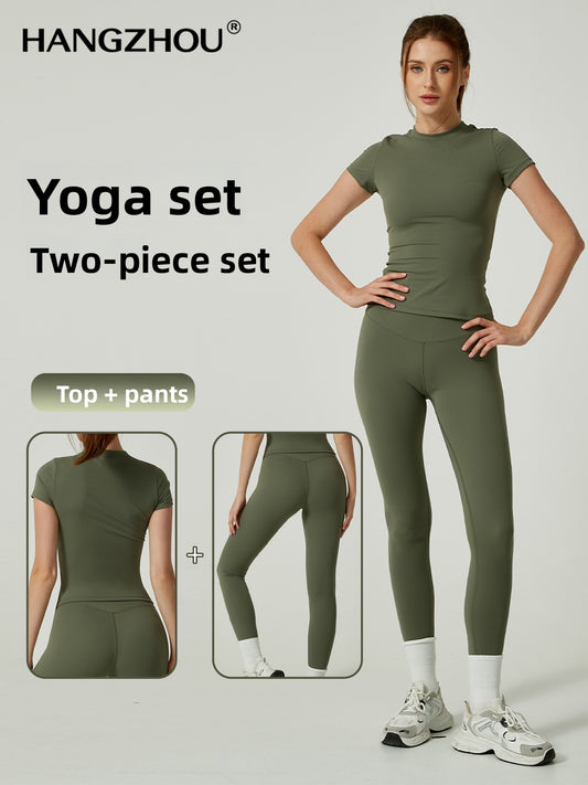 Womens Yoga Outfit Fitness Set
